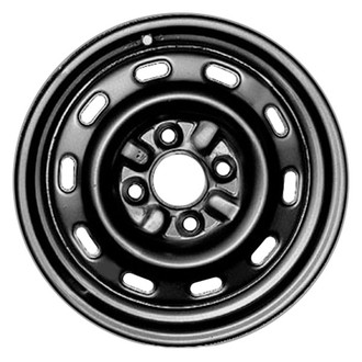 Factory Steel® - 10-Slot Black 14x5.5 Steel Factory Wheel