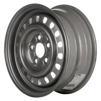 Factory Steel® - 18-Slot Silver 13x5.5 Steel Factory Wheel