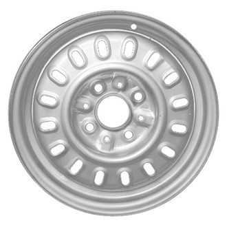 Factory Steel® - 16-Slot Silver 14x5.5 Steel Factory Wheel