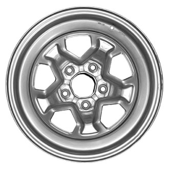 Factory Steel® - 5-Slot Silver 15x7 Steel Factory Wheel