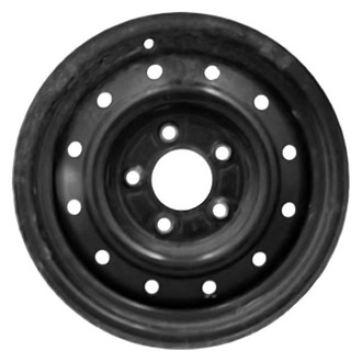 Factory Steel® - 12-Hole Black 15x6 Steel Factory Wheel