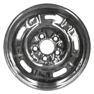 Factory Steel® - 5-Slot Black 15x6 Steel Factory Wheel