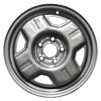 Factory Steel® - 4-Slot Silver 14x6 Steel Factory Wheel