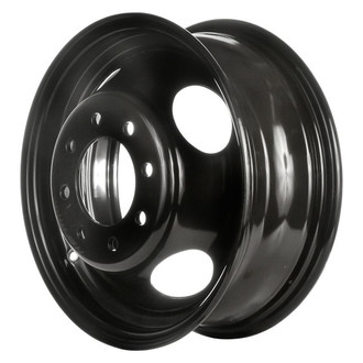 Factory Steel® - 4-Slot Black 16x6 Steel Factory Wheel