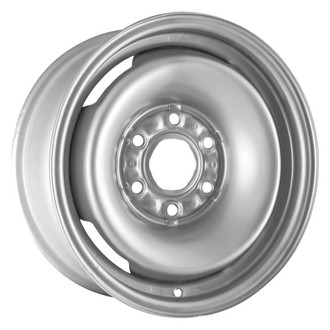 Factory Steel® - 4-Slot Silver 16x6.5 Steel Factory Wheel