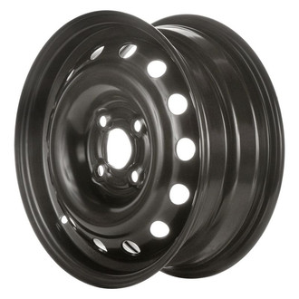 Factory Steel® - 18-Hole Black 14x5.5 Steel Factory Wheel