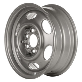 Factory Steel® - 6-Slot Silver 15x6 Steel Factory Wheel