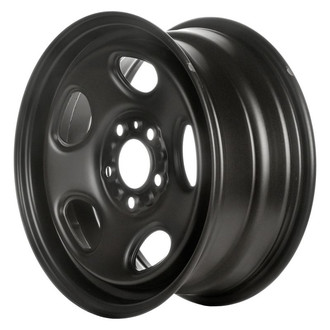 Factory Steel® - 5-Slot Black 16x7 Steel Factory Wheel