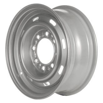 Factory Steel® - 8-Slot Silver 16x6.5 Steel Factory Wheel