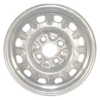 Factory Steel® - 12-Slot Silver 13x5 Steel Factory Wheel
