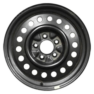 Factory Steel® - 18-Hole Black 16x7 Steel Factory Wheel