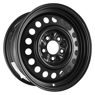 Factory Steel® - 18-Hole Black 16x7 Steel Factory Wheel