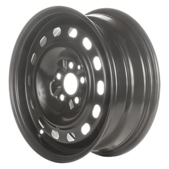 Factory Steel® - 14-Slot Black 15x6 Steel Factory Wheel