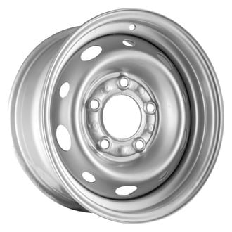 Factory Steel® - 10-Slot Silver 15x6.5 Steel Factory Wheel