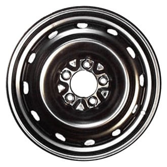 Factory Steel® - 12-Hole Black 16x6.5 Steel Factory Wheel