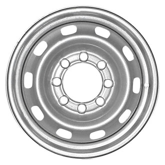 Factory Steel® - 10-Slot Silver 17x7.5 Steel Factory Wheel