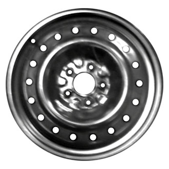 Factory Steel® - 18-Hole Black 17x4 Steel Factory Wheel