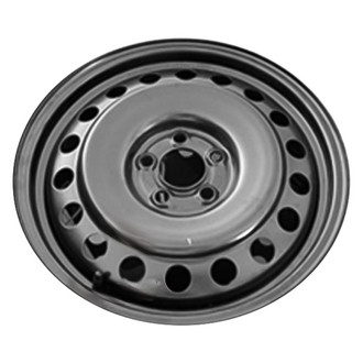 Factory Steel® - 18-Hole Black 18x4 Steel Factory Wheel
