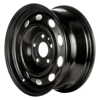 Factory Steel® - 10-Slot Black 17x7.5 Steel Factory Wheel