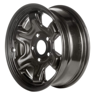 Factory Steel® - 6 I-Spoke Black 17x7 Steel Factory Wheel