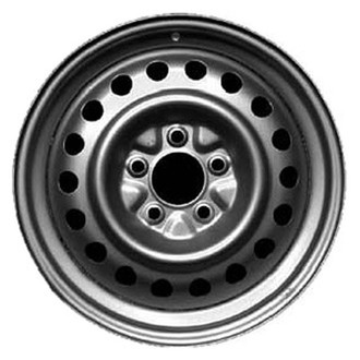 Factory Steel® - 18-Hole Black 16x6.5 Steel Factory Wheel