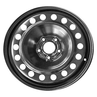 Factory Steel® - 18-Hole Black 17x4 Steel Factory Wheel