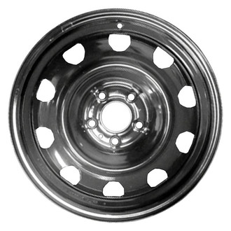 Factory Steel® - 10-Hole Black 17x7 Steel Factory Wheel