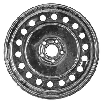 Factory Steel® - 18-Hole Black 17x4 Steel Factory Wheel