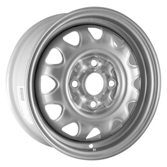 Factory Steel® - 12-Slot Argent Silver 13x5 Steel Factory Wheel