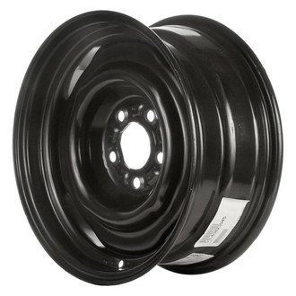 Factory Steel® - 4-Slot Black 15x6.5 Steel Factory Wheel