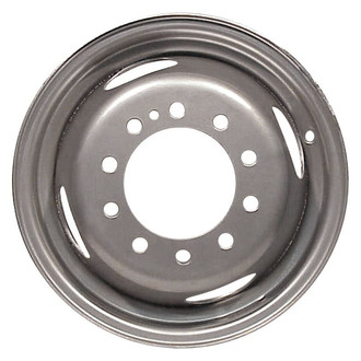 Factory Steel® - 4-Slot Light Gray 16x6 Steel Factory Wheel
