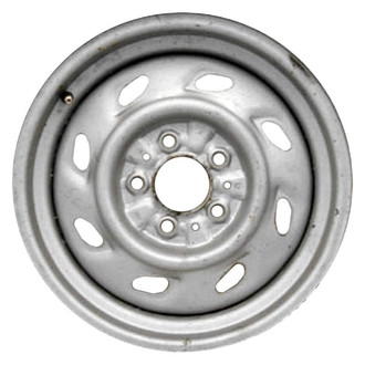Factory Steel® - 8-Slot Silver 15x6 Steel Factory Wheel