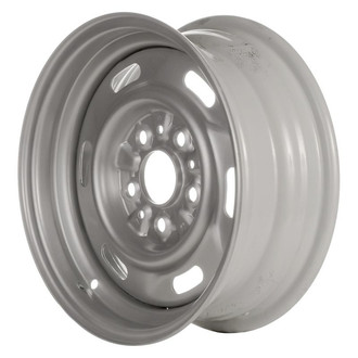 Factory Steel® - 6-Slot Silver 14x5.5 Steel Factory Wheel