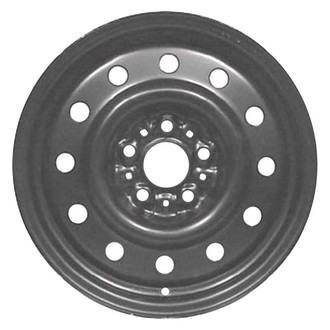 Factory Steel® - 12-Hole Black 15x6 Steel Factory Wheel