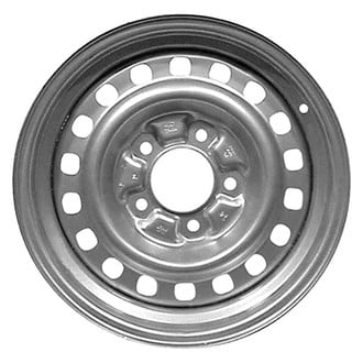 Factory Steel® - 18-Slot Black 16x7 Steel Factory Wheel