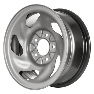 Factory Steel® - 5-Slot Silver 16x7 Steel Factory Wheel