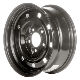 Factory Steel® - 9-Hole Black 16x7 Steel Factory Wheel