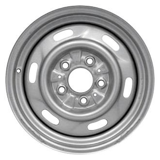 Factory Steel® - 6-Slot Black 14x5.5 Steel Factory Wheel