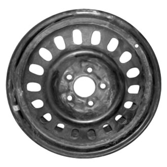 Factory Steel® - 18-Slot Black 16x6 Steel Factory Wheel