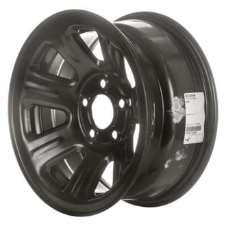Factory Steel® - 7-Slot Black 15x7 Steel Factory Wheel