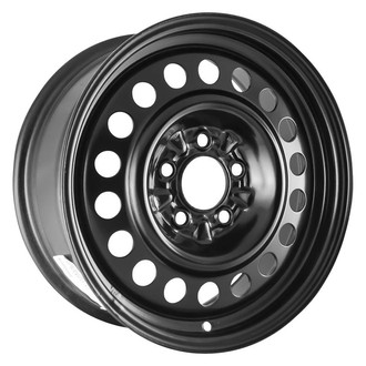 Factory Steel® - 18-Hole Black 16x6.5 Steel Factory Wheel