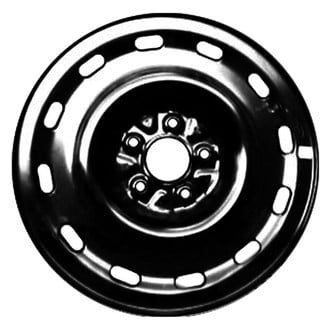 Factory Steel® - 12-Slot Black 16x7 Steel Factory Wheel