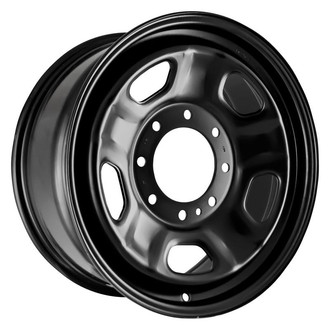 Factory Steel® - 5-Slot Black 18x8 Steel Factory Wheel