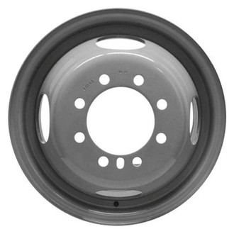 Factory Steel® - 4-Slot Light Gray 16x6 Steel Factory Wheel
