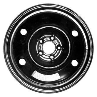 Factory Steel® - 4-Hole Black 18x4 Steel Factory Wheel