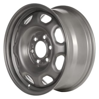 Factory Steel® - 8-Slot Silver 17x7.5 Steel Factory Wheel