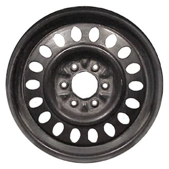 Factory Steel® - 18-Slot Black 17x7 Steel Factory Wheel
