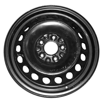 Factory Steel® - 18-Hole Black 16x4 Steel Factory Wheel
