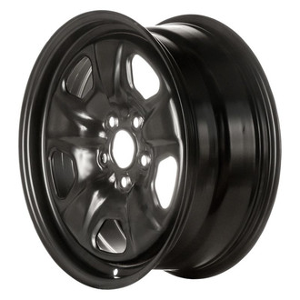 Factory Steel® - 5-Slot Black 18x7.5 Steel Factory Wheel