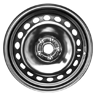 Factory Steel® - 19-Hole Black 16x6.5 Steel Factory Wheel